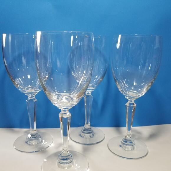 Lenox crystal vintage white wine glasses 8" tall 4.1475 - Picture 1 of 16